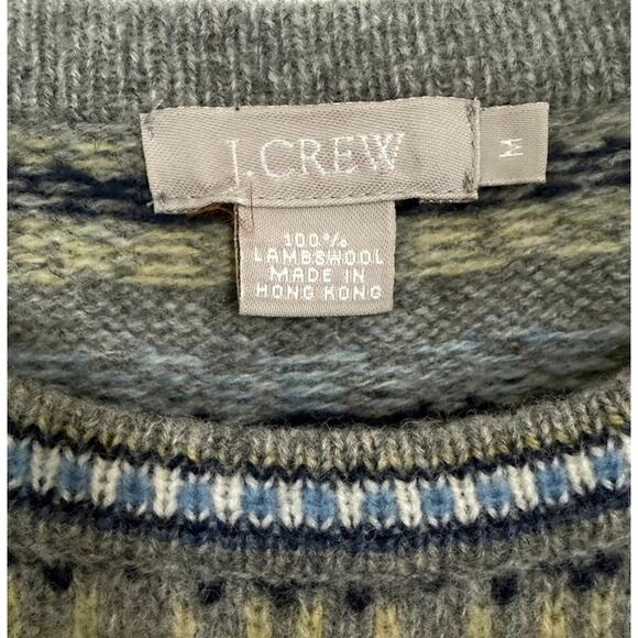 J. Crew Fair Isle Lambswool Crewneck Sweater - Picture 3 of 5